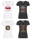 Damen T-Shirts mit V Ausschnitt