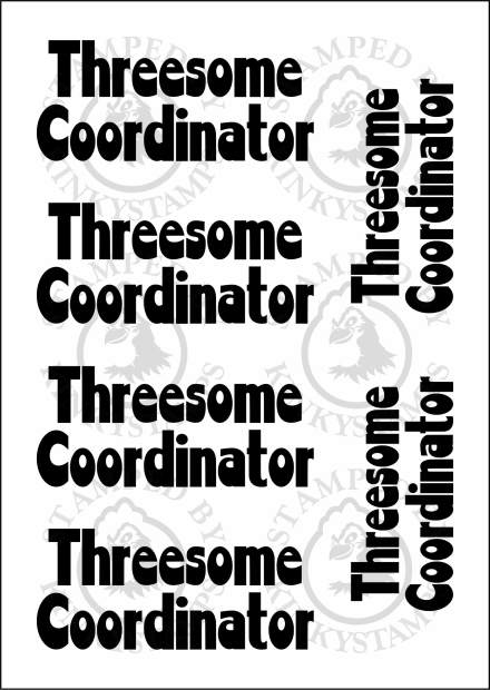 Temporäres Klebetattoo – „Threesome Coordinator“