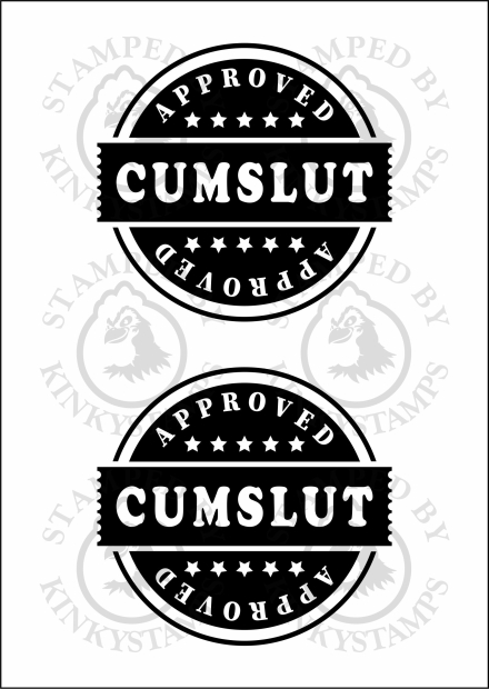 Temporäres Klebetattoo – „Approved Cumslut“