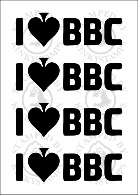 Temporäres Klebetattoo – „I LOVE BBC“
