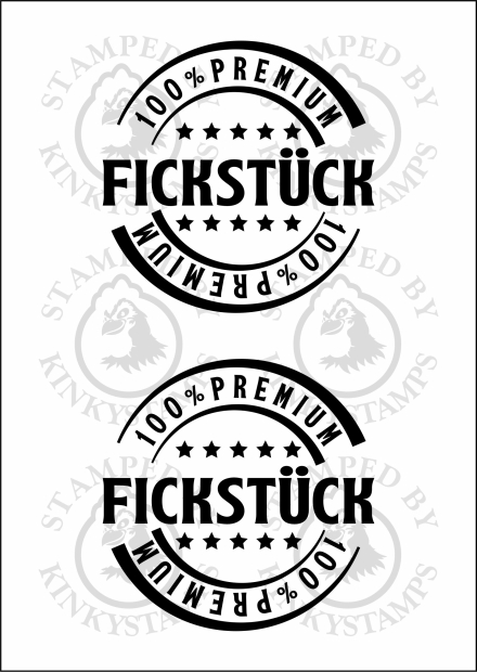 Temporäres Klebetattoo – „100 % Premium Fickstück“