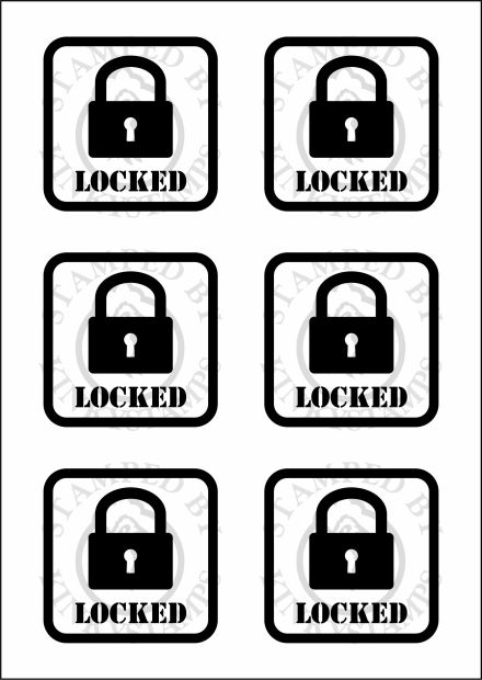 Temporäres Klebetattoo – „Locked“ mit Schloss-Symbol