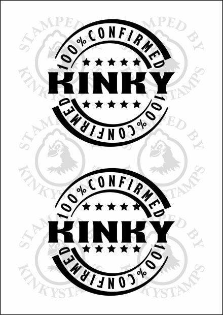 Temporäres Klebetattoo – „100 % Confirmed Kinky“