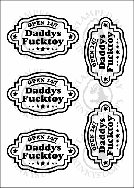 Temporäres Klebetattoo – Daddy’s 24/7 Fucktoy
