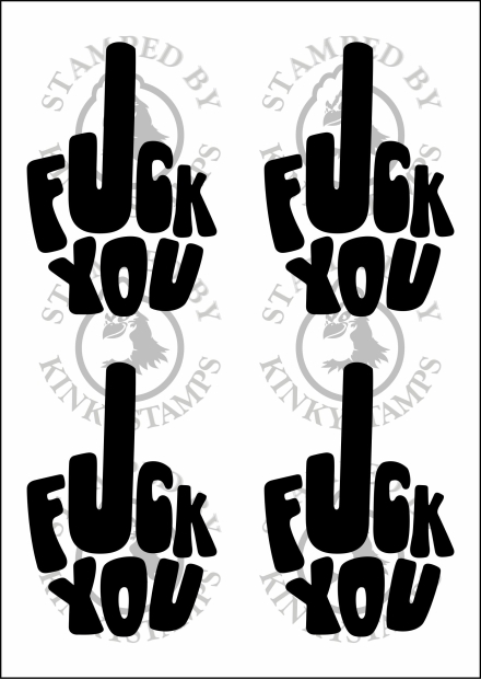 Temporäres Klebetattoo – „Fuck You“-Stinkefinger mit Symbolcharakter