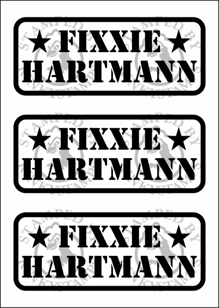 Temporäres Klebetattoo – „Fixi Hartmann“
