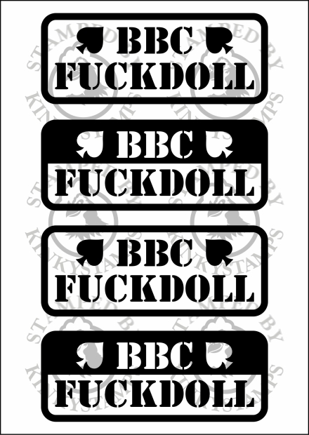 Temporäres Klebetattoo – „BBC Fuckdoll“