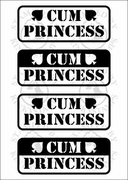Temporäres Klebetattoo – „Cum Princess“