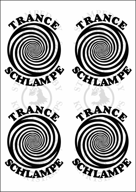Temporäres Klebetattoo – „Trance Schlampe“