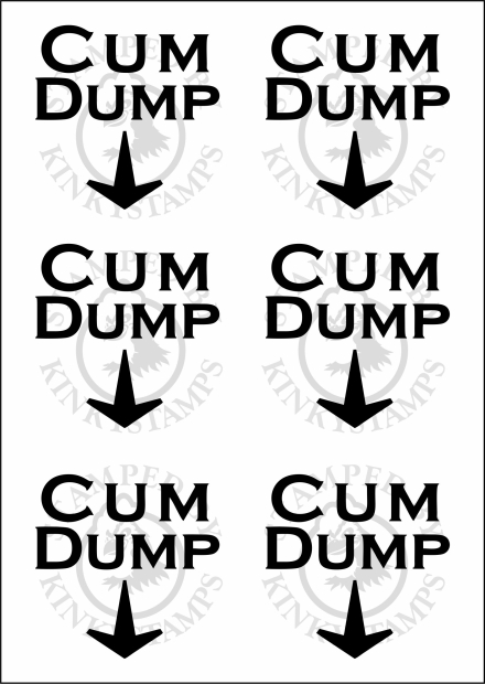 Temporäres Klebetattoo – „Cum Dump“