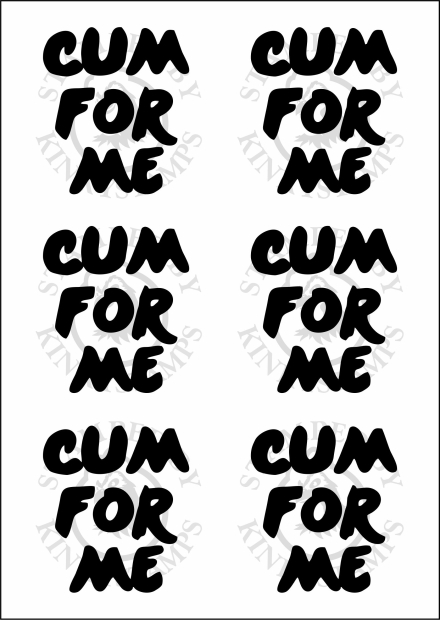 Temporäres Klebetattoo – „Cum for me“