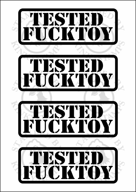 Temporäres Klebetattoo – „Tested Fucktoy“