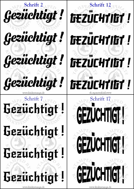 Temporäres Klebetattoo „Gezüchtigt“