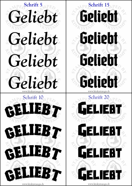 Temporäres Klebetattoo „Geliebt“