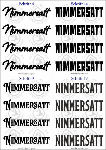 Temporäres Klebetattoo „Nimmersatt“