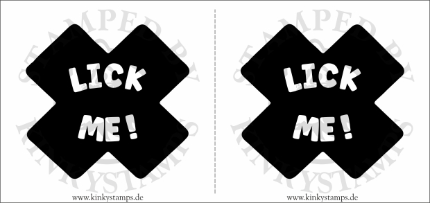 Temporäres Brustwarzen-Tattoo – Lick me !