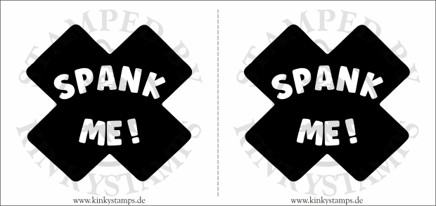 Temporäres Brustwarzen-Tattoo – Spank me !