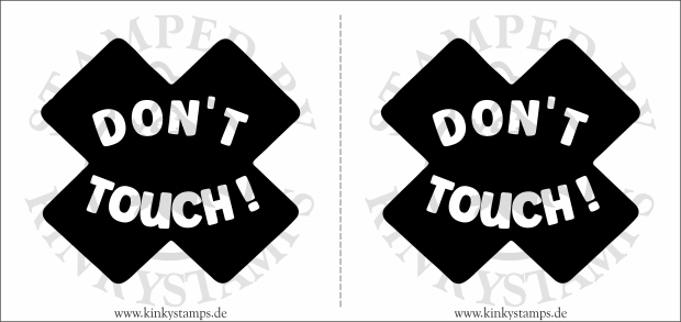 Temporäres Brustwarzen-Tattoo – Dont Touch !