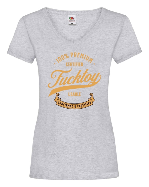Damen T-Shirts V Ausschnitt - Fucktoy -
