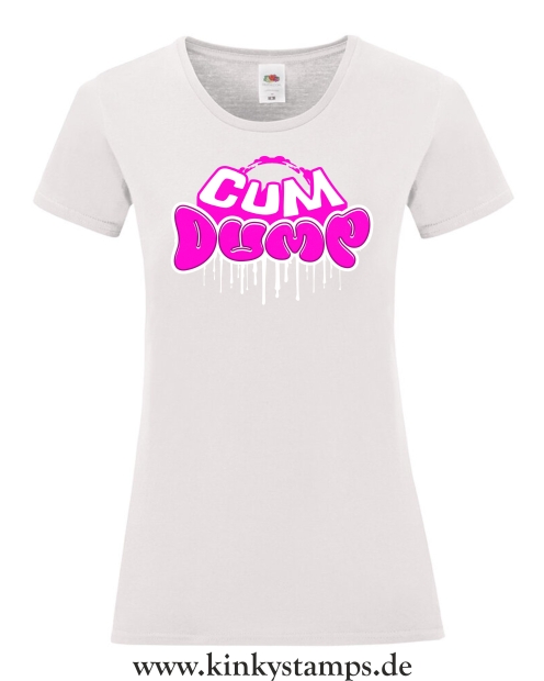 Damen T-Shirt rund Ausschnitt Cumdump
