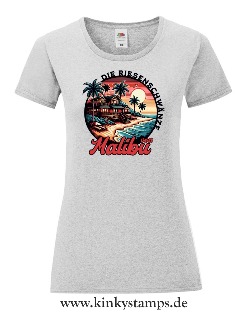 Damen T-Shirt rund Ausschnitt Die Riesenschwänze von Malibu