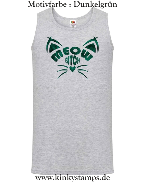 Herren Tanktop Meow Bitch