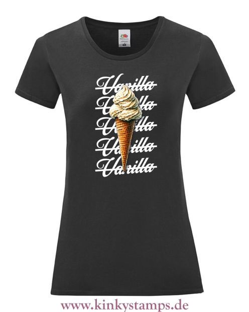 Damen T-Shirt rund Ausschnitt No Vanilla