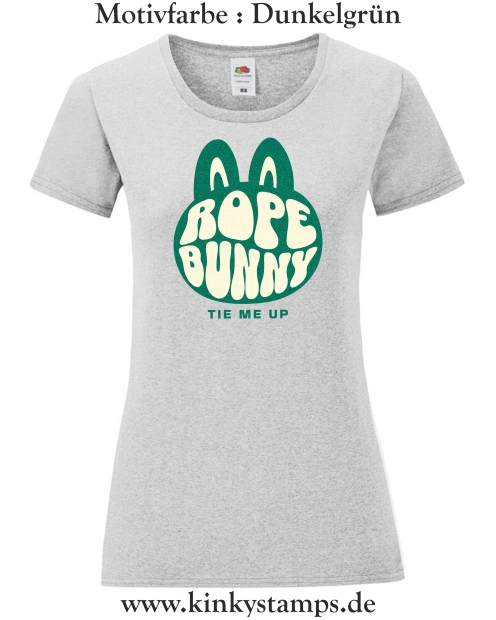 Damen T-Shirt mit rund Ausschnitt Rope Bunny - tie me up