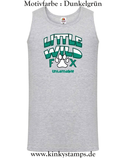 Herren Tanktop Little wild Fox - untamable