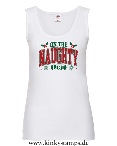 Damen Tanktop On the Naughty List