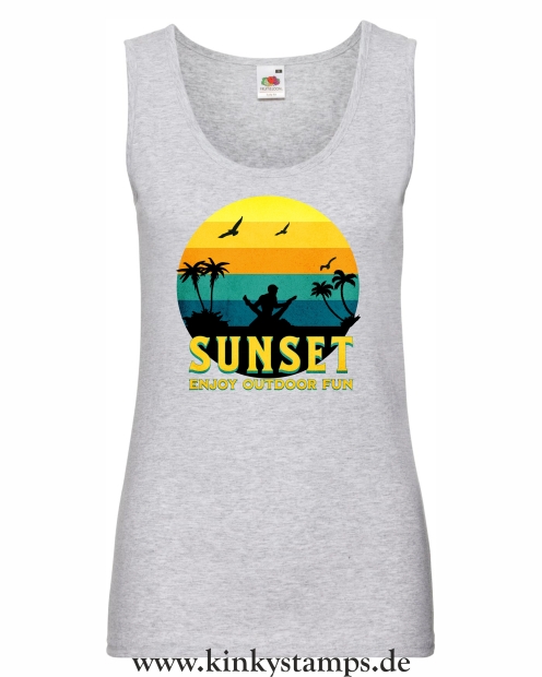 Damen Tanktop Sunset - Enjoy Outdoor Fun