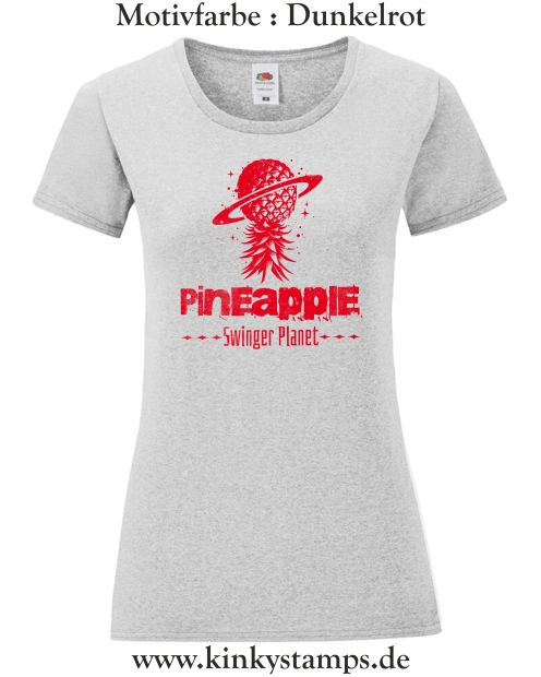 Damen T-Shirt mit rund Ausschnitt Pineapple Swinger Planet