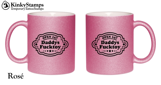 Daddys Fucktoy Glitzertasse