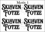 Temporäres Klebetattoo – „Sklaven Fotze“