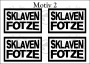 Temporäres Klebetattoo – „Sklaven Fotze“