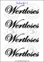 Temporäres Klebetattoo „wertloses“