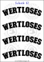 Temporäres Klebetattoo „wertloses“