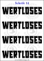 Temporäres Klebetattoo „wertloses“