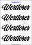 Temporäres Klebetattoo „wertloses“