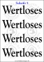 Temporäres Klebetattoo „wertloses“
