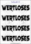 Temporäres Klebetattoo „wertloses“