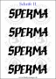 Temporäres Klebetattoo „Sperma“