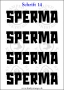 Temporäres Klebetattoo „Sperma“
