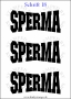 Temporäres Klebetattoo „Sperma“