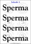 Temporäres Klebetattoo „Sperma“