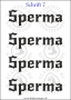 Temporäres Klebetattoo „Sperma“
