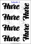 Temporäres Klebetattoo Hure
