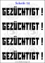 Temporäres Klebetattoo „Gezüchtigt“