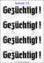 Temporäres Klebetattoo „Gezüchtigt“