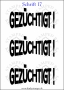 Temporäres Klebetattoo „Gezüchtigt“